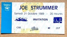 INVITATION 257 Ticket De
