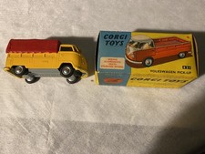 Corgi Toys 431  VW Combi Pickup Van Yellow/Red, 1964 Vintage Original Boxed
