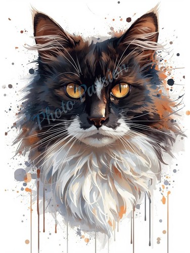 Photo bicolor maine - maine, coon