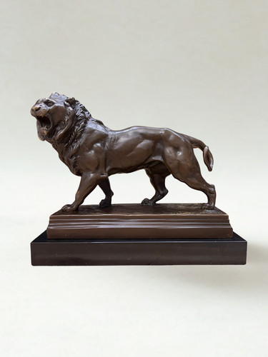 Bronze animalier lion - bronze, –