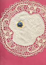 napperon rond  dentelle du PUY