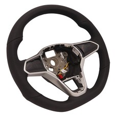 Volant Chauffant Tactile Multifonction DSG VW Golf 8 VIII R Line Cuir Perforé