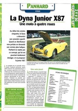 PANHARD LA DYNA JUNIOR X87 Document / 2 Pages