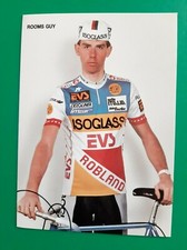 CYCLING GUY ROOMS team ISOGLASS EVS ROBLAND 1988 cycling card