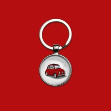 Porte-clés Fiat 500 rouge