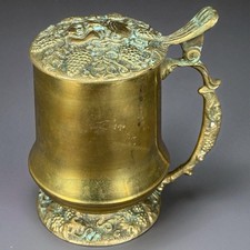 Chope ancienne laiton sculpté