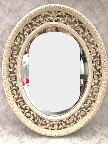 Glace miroir ovale - glace, style