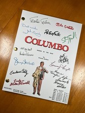 Columbo Pilot Script Signed- Autograph Reprints- 88 Pages- Peter Falk