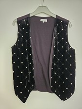 Gilet sans manches en velours