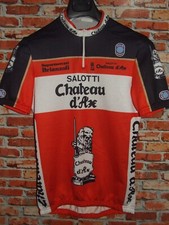 Château D'Ax Seb Maillot Bicyclette Cyclisme Shirt Tg. L