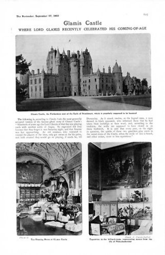 1905 imprimé glamis château - imprimé,