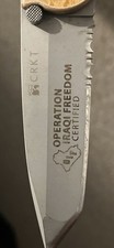 CRKT M16-14ZSF Carson FDE Tanto Knife Operation Enduring Freedom Certified