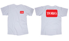 TORO logo white T-shirt Lawnmower Gardening Mowing