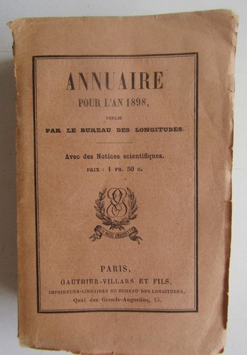 Annuaire 1898 bureau - annuaire, de