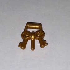 PLAYMOBIL WESTERN - Trousseau Porte Clés Doré Shérif 3786 3841 4502