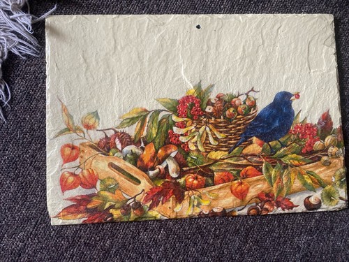 Tableau peint sur ardoise - sur,