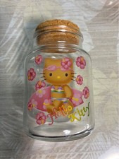 Sanrio 2002 Hello Kitty Bikini Tanné Verre Bidon Couvercle Liège Rare