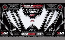 Suzuki GSXR 600/750 stone chip protection paint protection stone chip protection NOS N0031