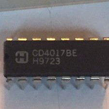 25 x HARRIS CD4017BE - Compteur/diviseur de décennie, 11 MHz, 1 porte, 1 entrée, 3 V t