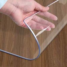 1.5mm Transparent Tablecloth Table Mat PVC Waterproof Oil Resistant Dining Table
