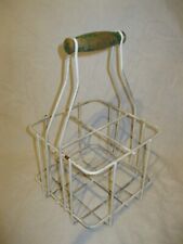 🍾 Vintage Ancien PANIER PORTE-BOUTEILLE en ACIER MÉTAL Casier 4 Bouteilles Vin