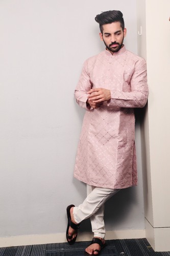 Homme kurta coton - coton, tissu