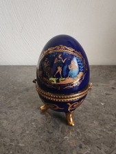Egg Jewelry Box. Vintage Porcelain Ring Box