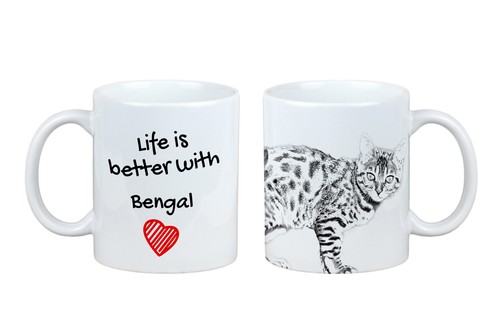 Bengal mug avec chat - mug, un