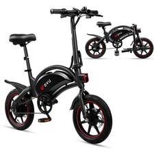 DYU Vélo Électrique Pliable,14 Pouces Vélo Électrique Portable,Smart E-Bike