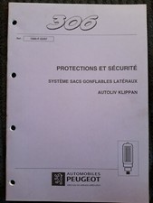 (310MB) Manuel d'atelier PEUGEOT 306 - Système Sacs gonflables Latéraux Klippan