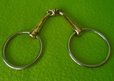 5.75" Mouth Sprenger WH Ultra Aurigan Double Jointed Loose Ring Snaffle Bit 16mm