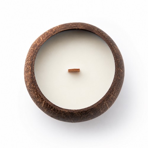 Bougie parfumée noix coco - parfumée, de