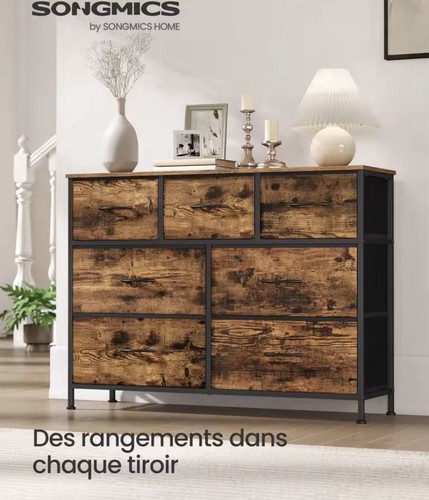 Commode tiroirs meuble - commode,