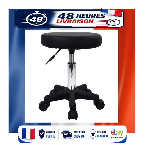 Tabouret rond roulettes - à,