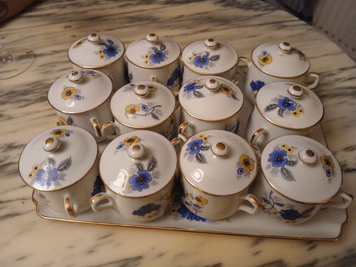 Limoges service pot - pot, crèmes