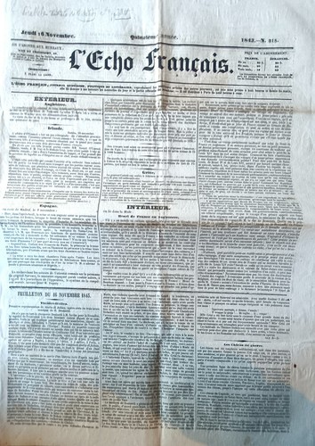 Vieux journal l echo - vieux, l'echo