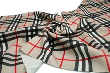 Tissu Marchiano imprimé à carreaux, 50 cm x 150 cm