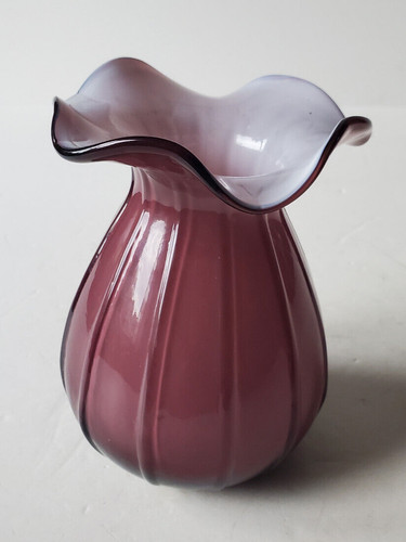 Vase vintage pâte verre - vase,