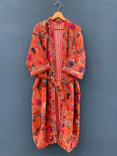 Kimono velours orange - velours,