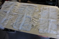 Antique Fine Embroidered Linen Children's Bedding Set (39571)