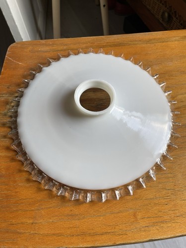 Ancien abat jour opaline - , monte