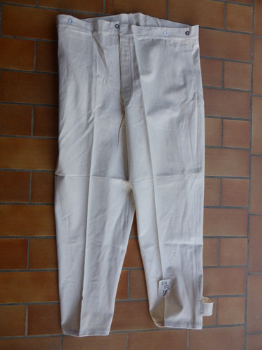Pantalon bourgeron blanc - bourgeron,
