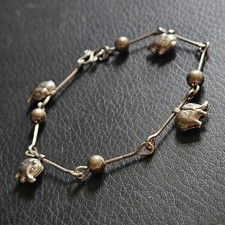 Bracelet éléphants suspendus