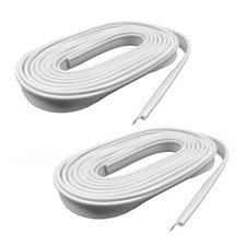 2 x 12 metre lengths WHITE CARAVAN AWNING RAIL PROTECTOR STRIP motorhome camper