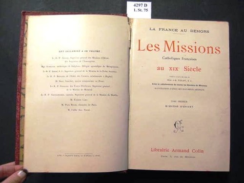 Les missions catholiques - missions,