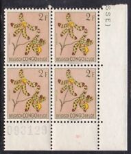 Album Treasures Belgium Congo Scott # 274  2 fr  Ansellia  block (4) Mint NH