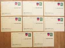 ● LOT de 8 entiers postaux -