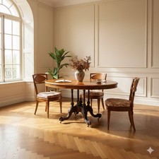 Table Ancienne Acajou Bruyère