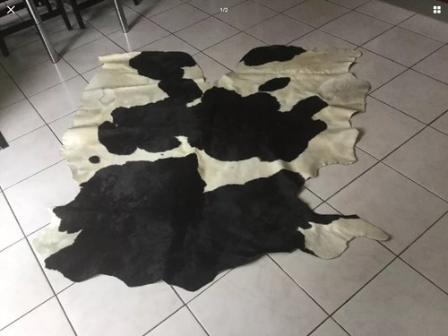 Tapis peau vache 180x150 - tapis,