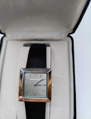 Montre armani bracelet cuir - montre,